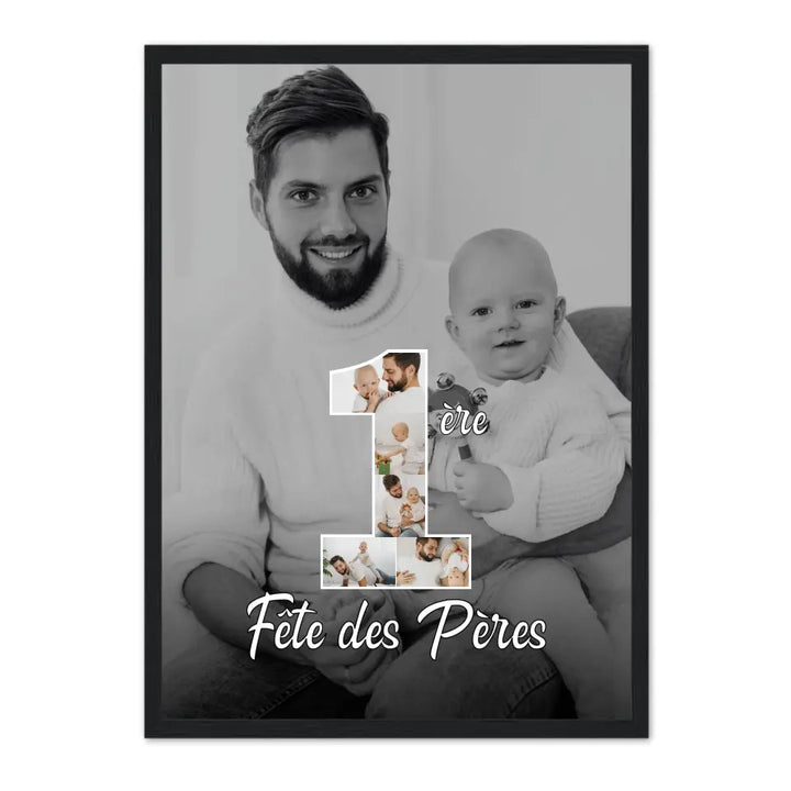 1ère Fête des Pères - Affiche personnalisée