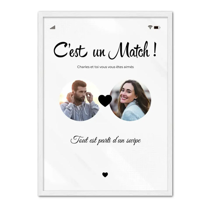 C'est un match - Affiche Personnalisée