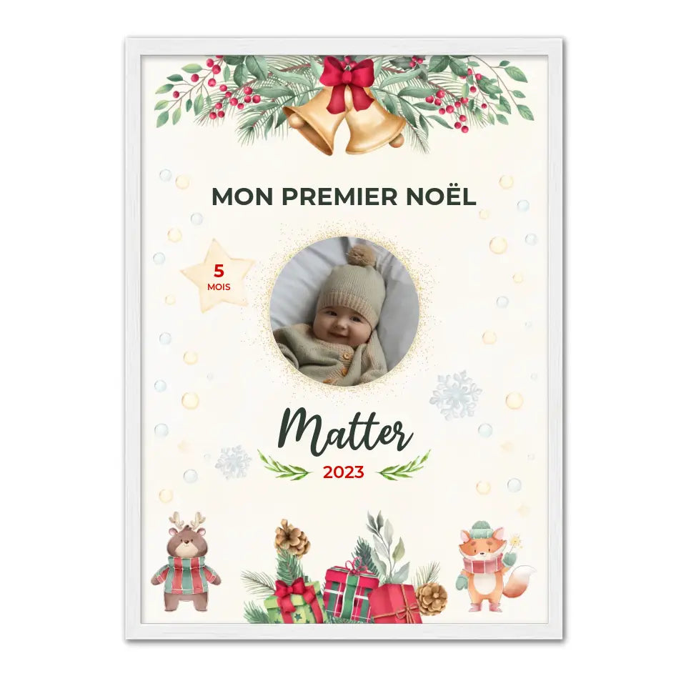 Mon Premier Noël - Affiche personnalisée