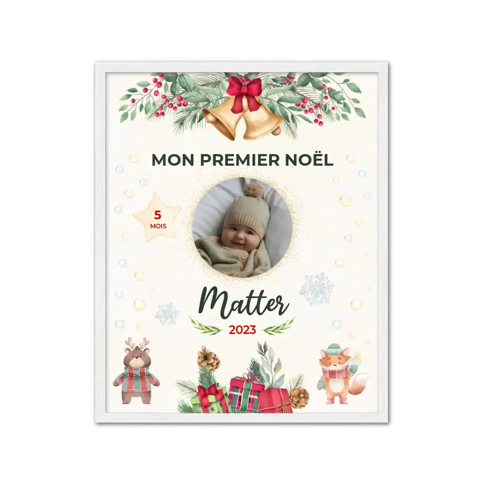 Mon Premier Noël - Affiche personnalisée