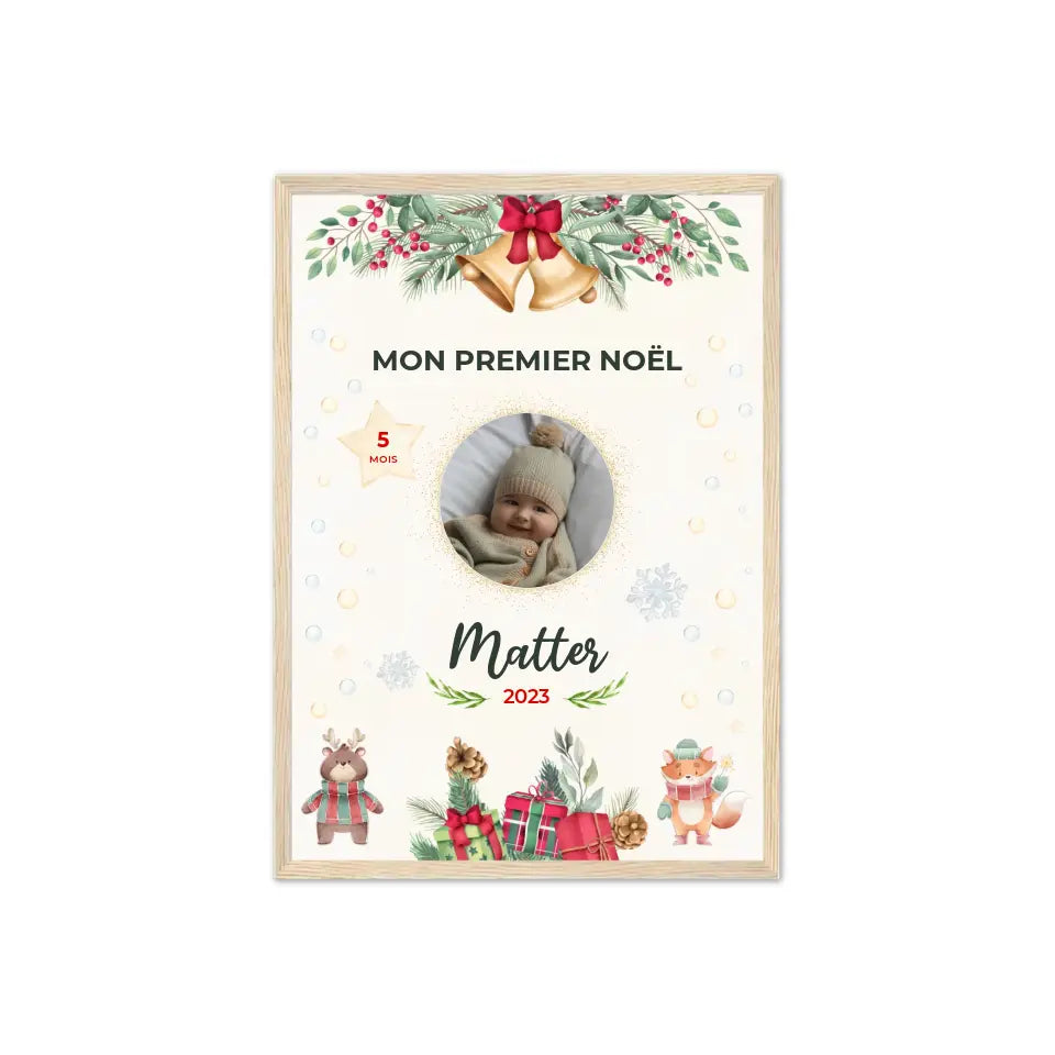 Mon Premier Noël - Affiche personnalisée