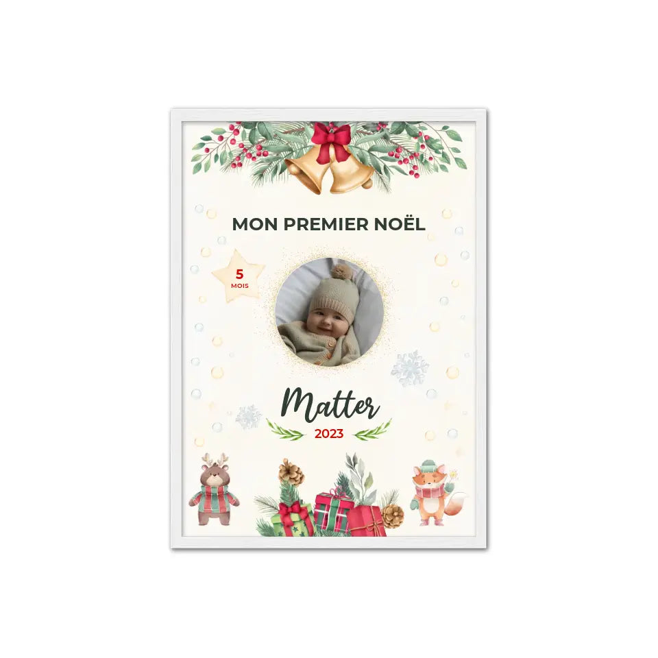 Mon Premier Noël - Affiche personnalisée