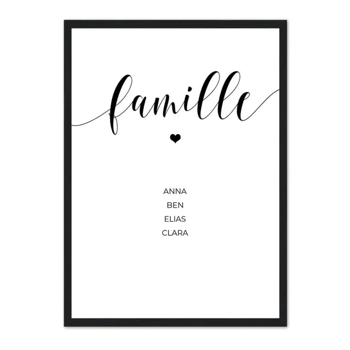 Famille - Affiche personnalisée