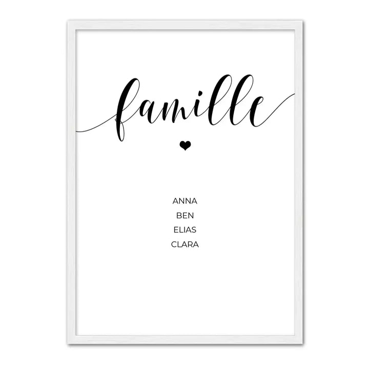 Famille - Affiche personnalisée