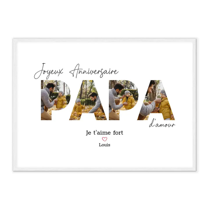 Joyeux Anniversaire Papa - Affiche Personnalisée