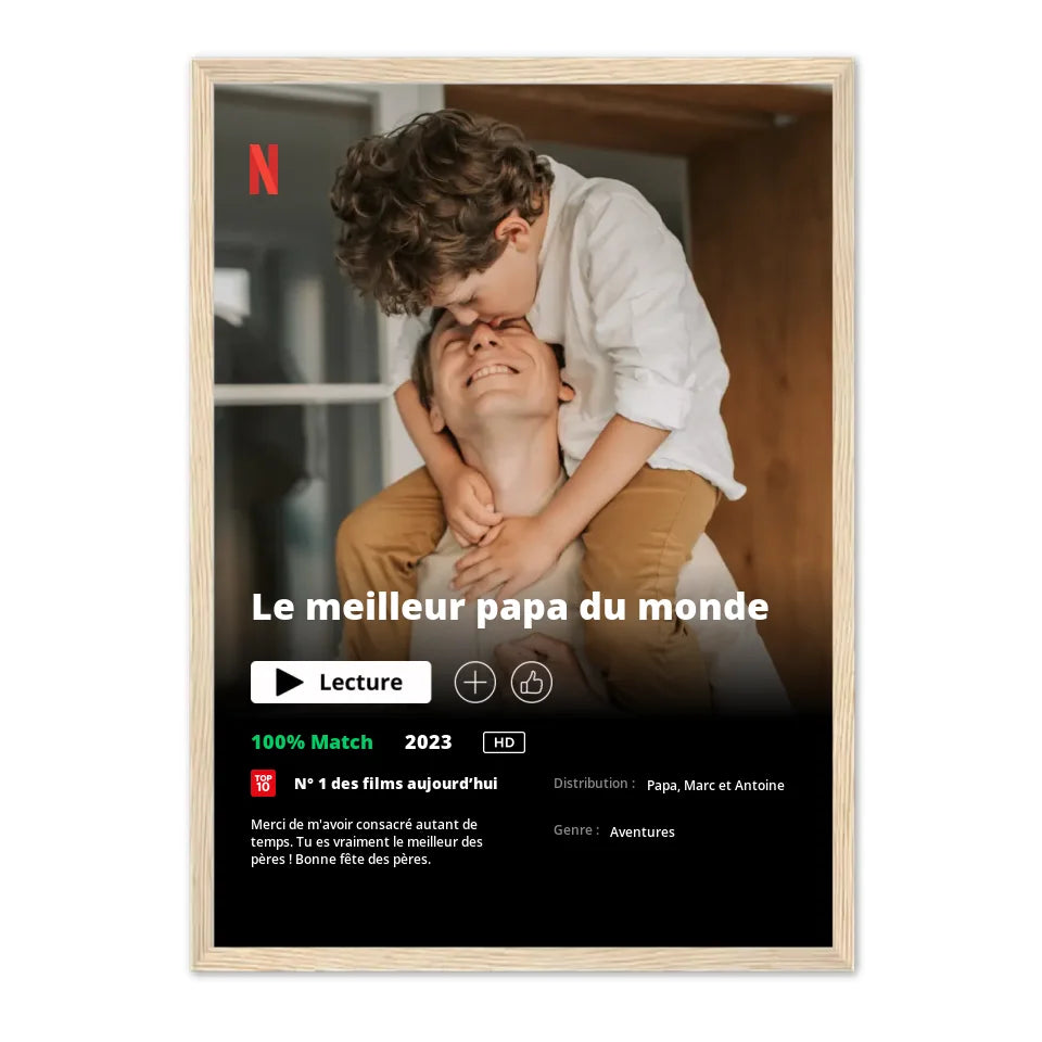 Poster Netflix Ed. Père - Affiche Personnalisée