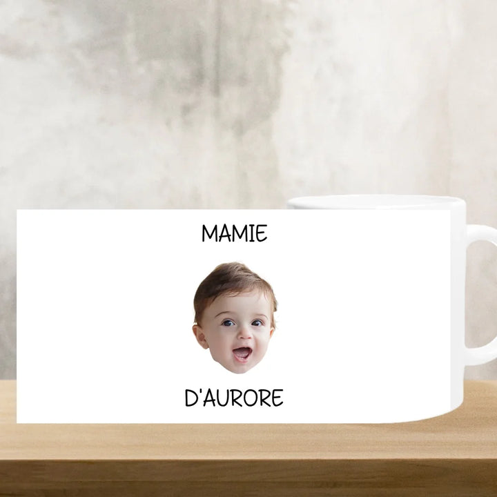 Visages - Mug céramique personnalisé