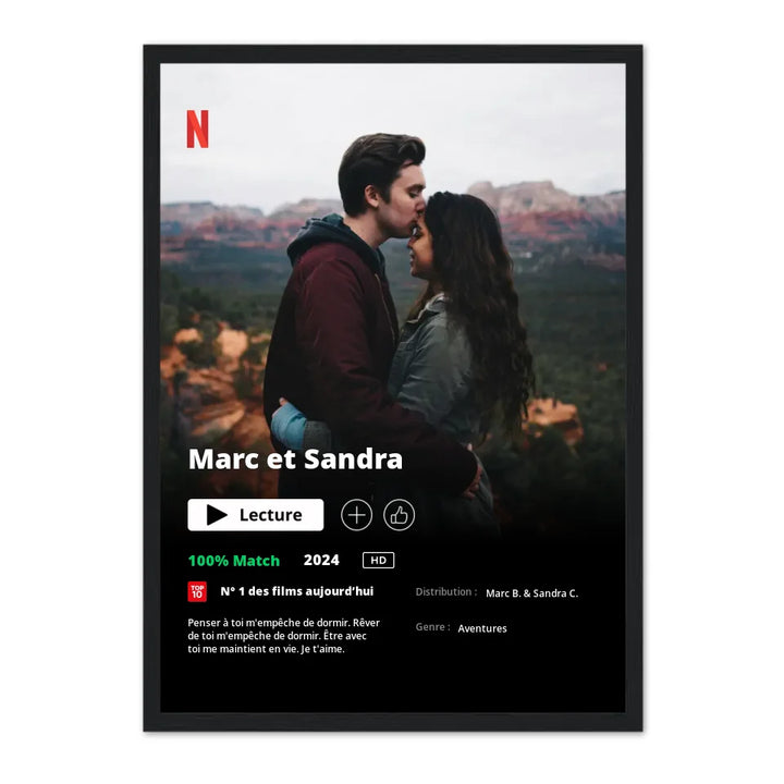 Poster Netflix - Affiche personnalisée