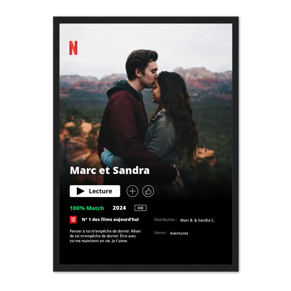 Poster Netflix - Affiche personnalisée