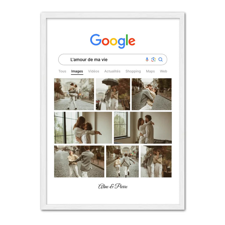 Google Ed. Amour - Affiche Personnalisée