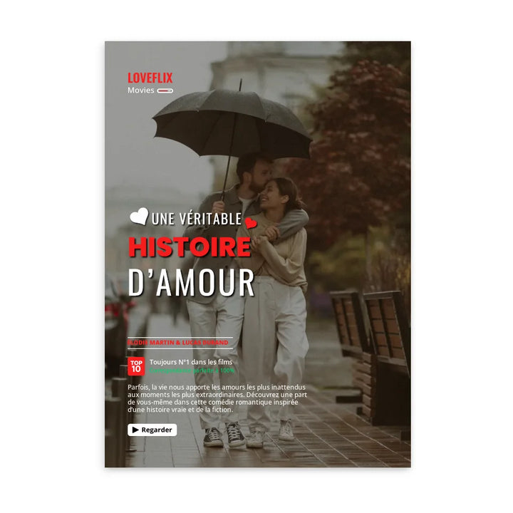 Loveflix - Affiche Personnalisée