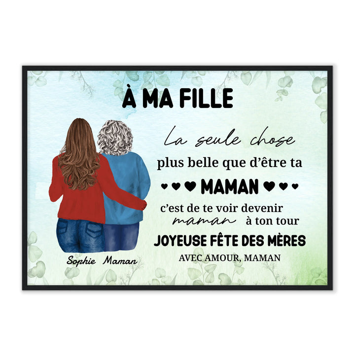 A ma fille - Affiche personnalisée