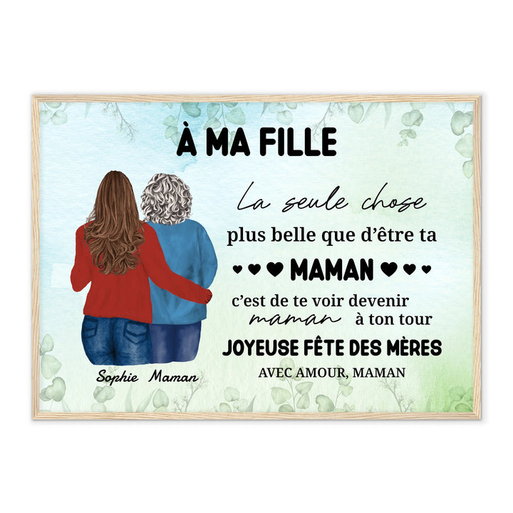 A ma fille - Affiche personnalisée