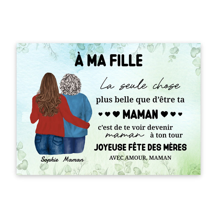 A ma fille - Affiche personnalisée