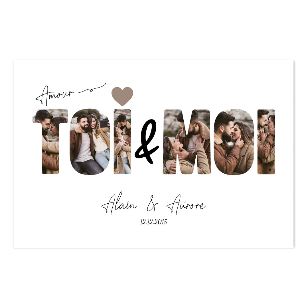 Toi & Moi - Affiche Personnalisée