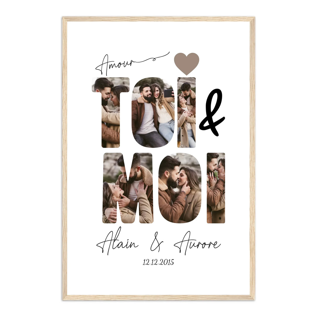 Toi & Moi - Affiche Personnalisée