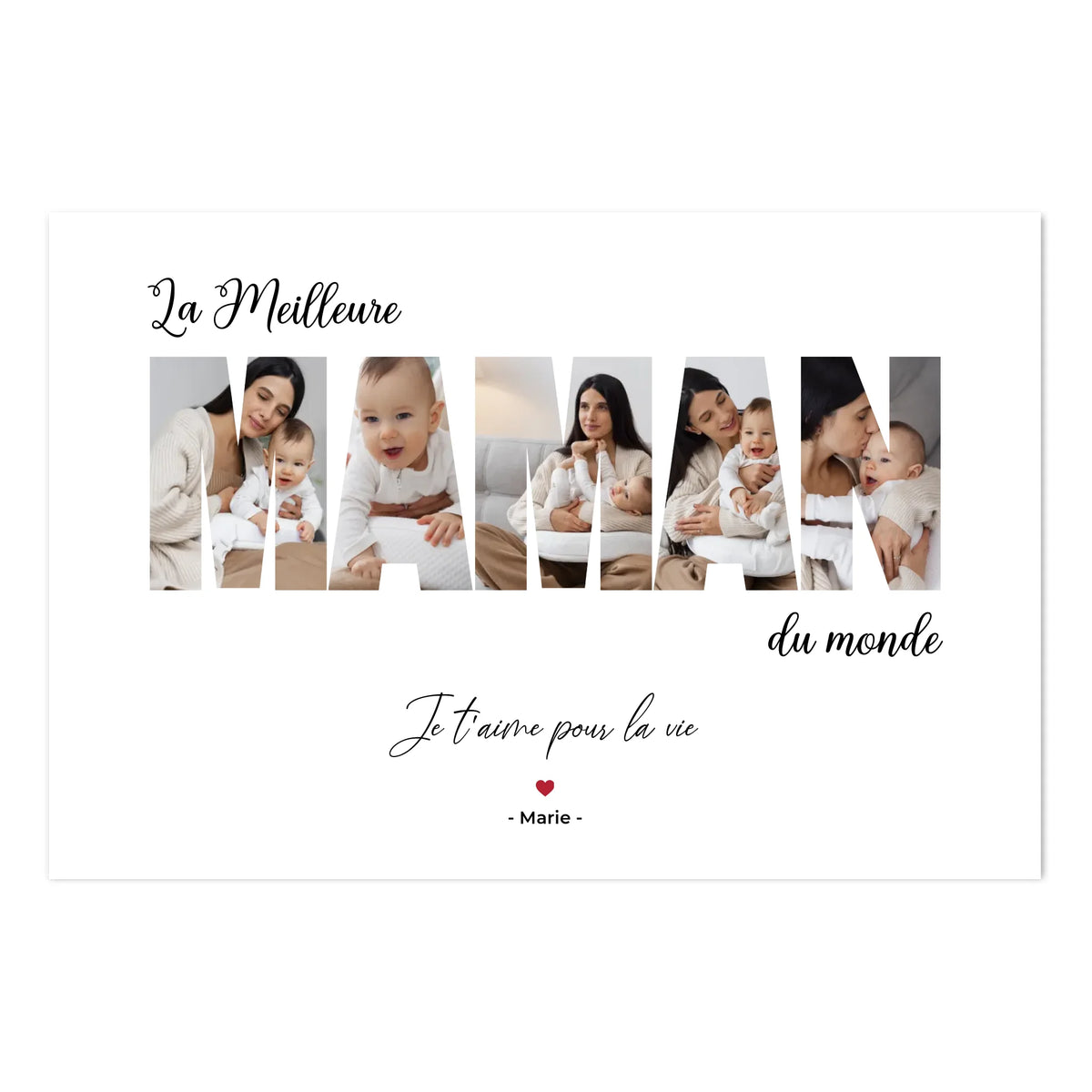 La Meilleure Maman du Monde - Affiche Personnalisée