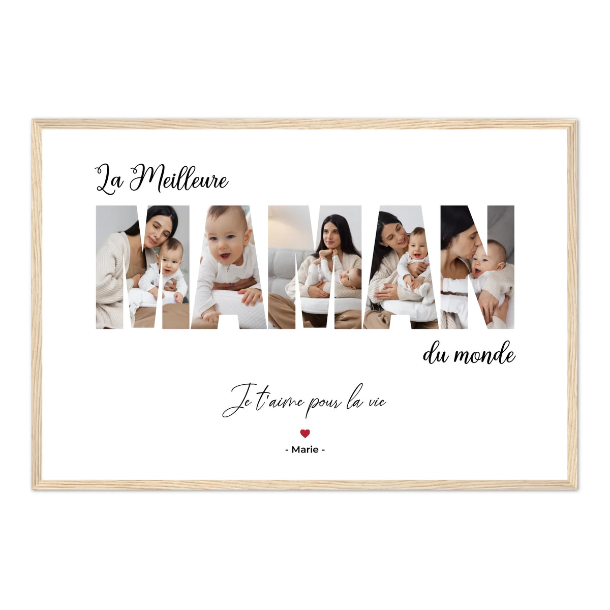 La Meilleure Maman du Monde - Affiche Personnalisée