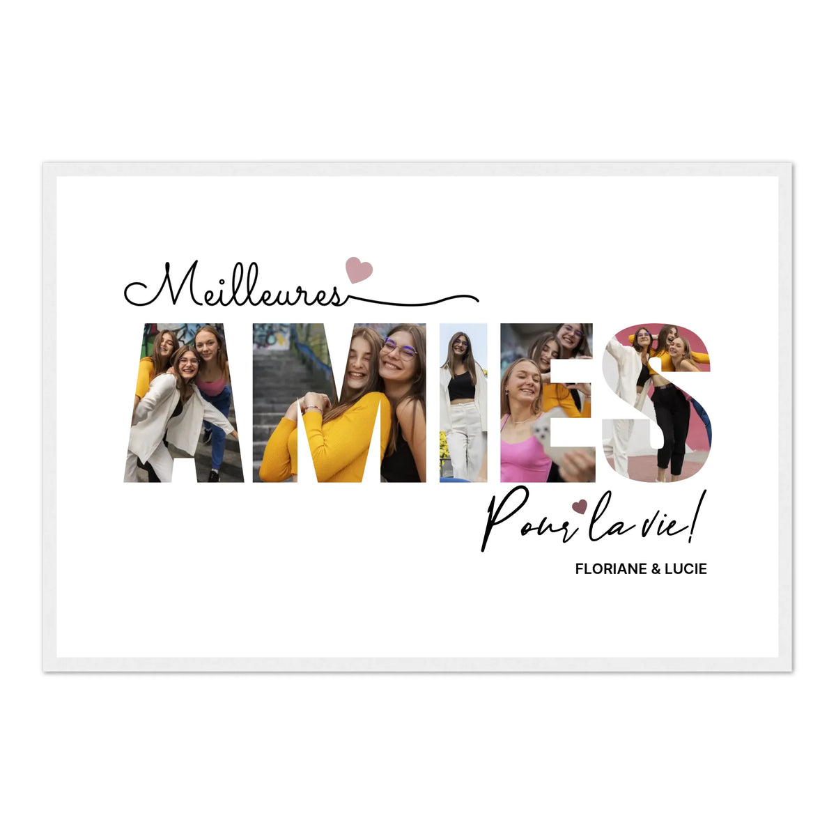 Meilleures Amies - Affiche Personnalisée