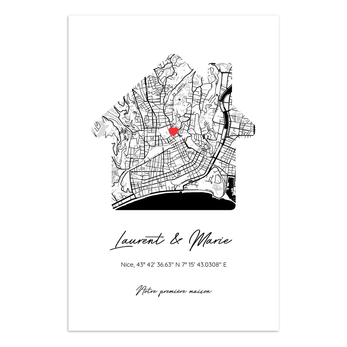 Notre première maison - Affiche personnalisée