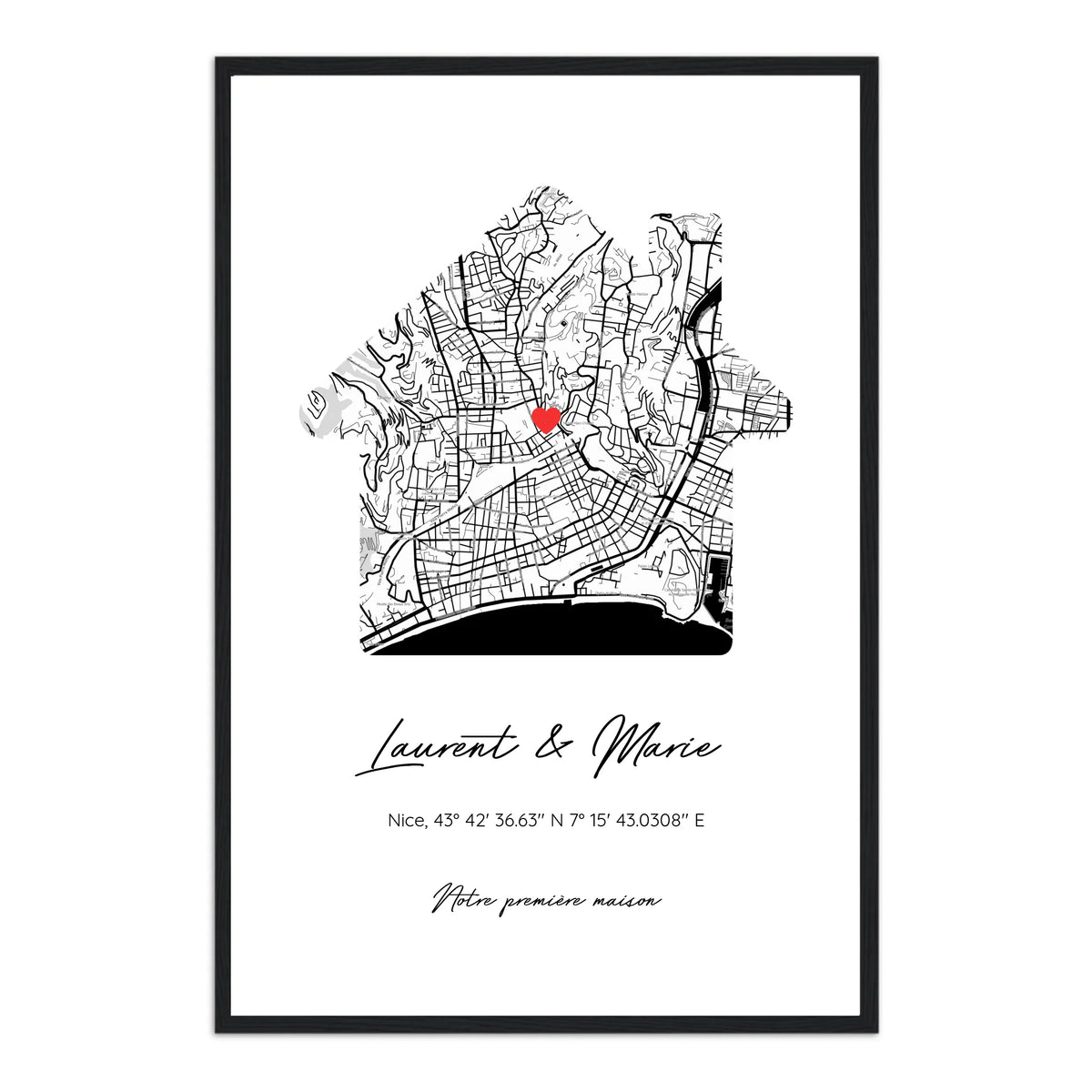 Notre première maison - Affiche personnalisée