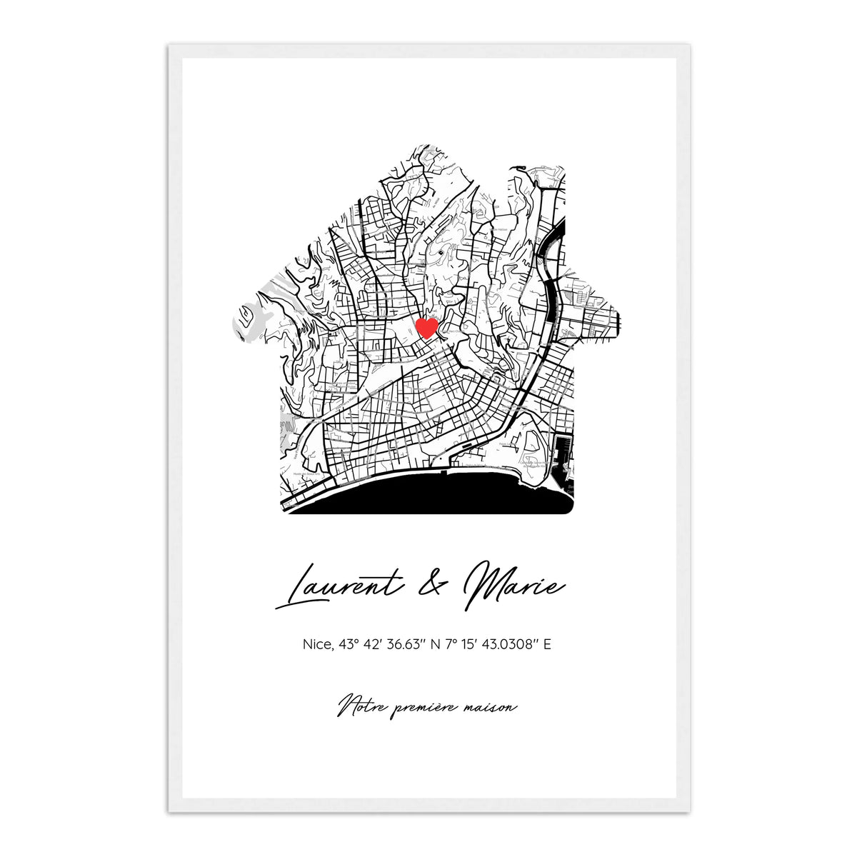Notre première maison - Affiche personnalisée