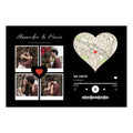 Collage photo, Lyrics & carte