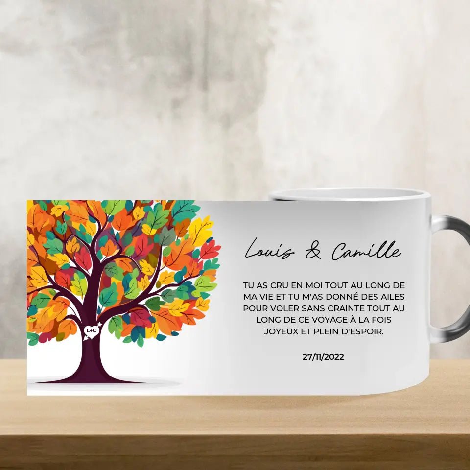 Arbre de l'amour - Tasse magique 325ml - Poster Map - Poster Map